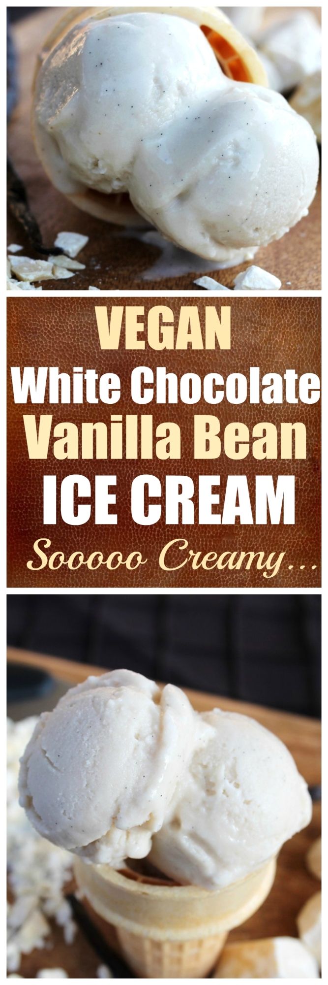 Vegan White Chocolate Vanilla Bean Ice Cream The Vegan 8