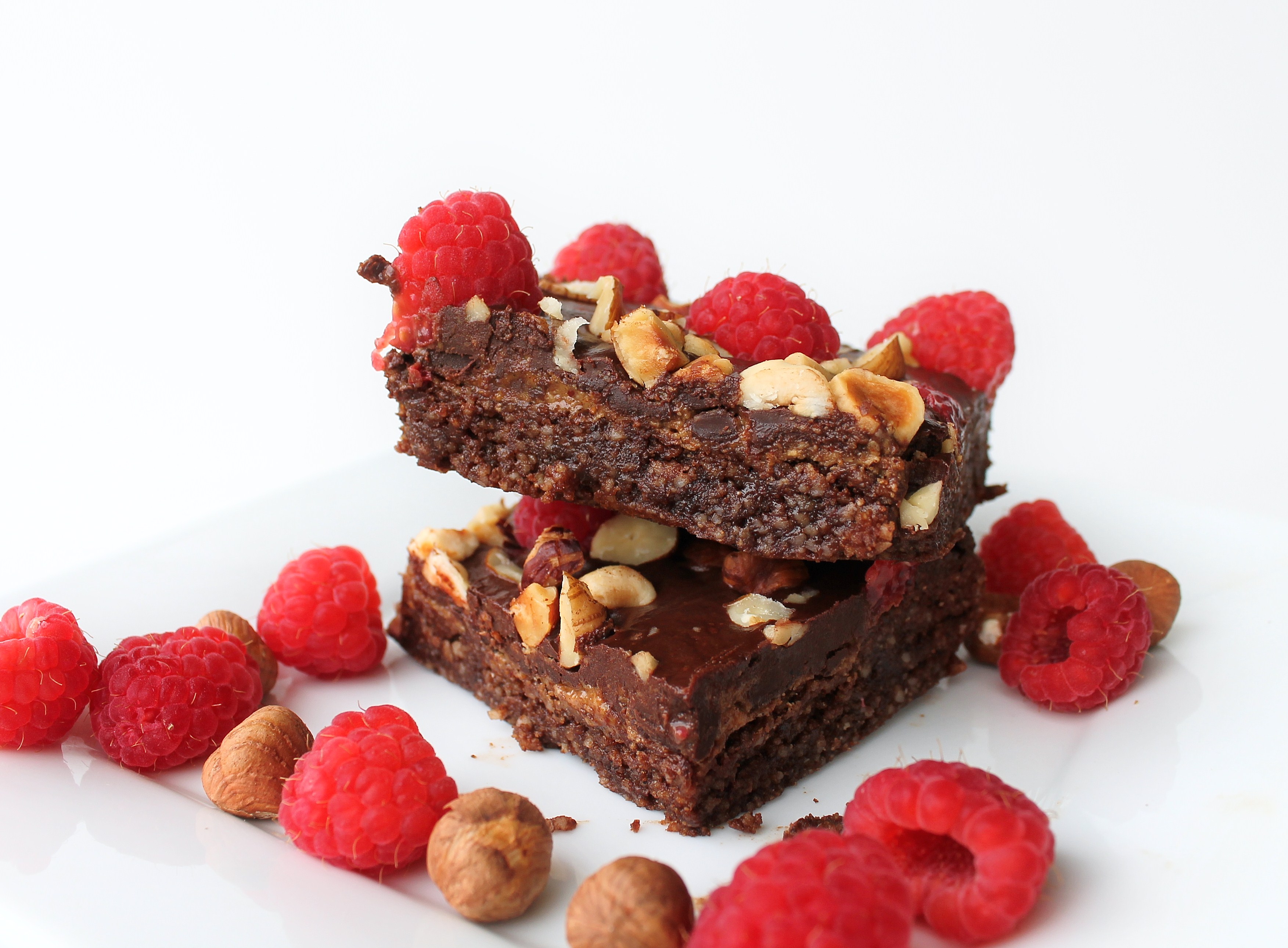 Vegan Chocolate Hazelnut Raspberry Brownies The Vegan 8