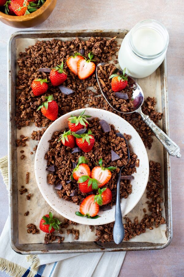 Healthy Chocolate Granola (Oilfree)