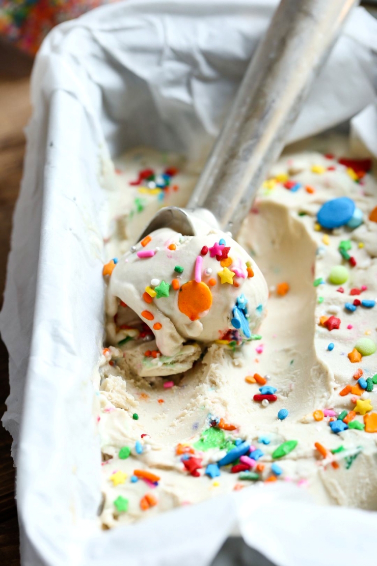 Vegan Vanilla Birthday Cake Ice Cream Vegan Vanilla Birthday Cake Ice Cream