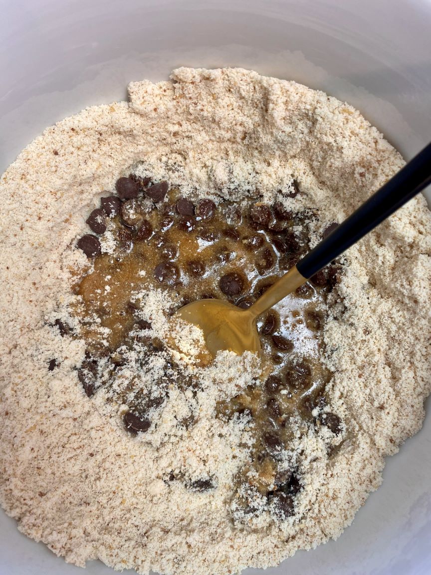 cookie ingredients in white bowl